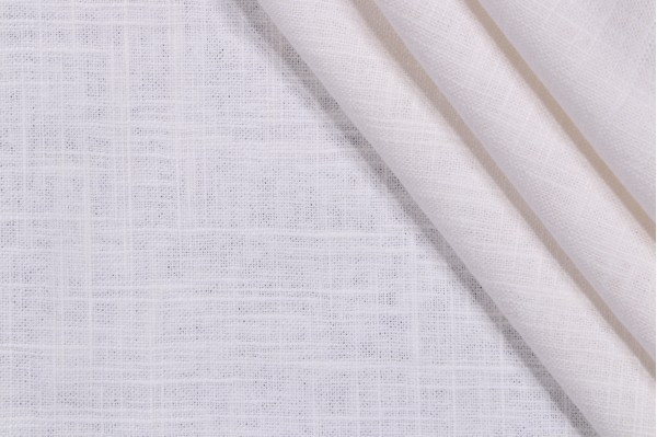 1 Yard Wexford Linen Woven Decorator Fabric in Ivory