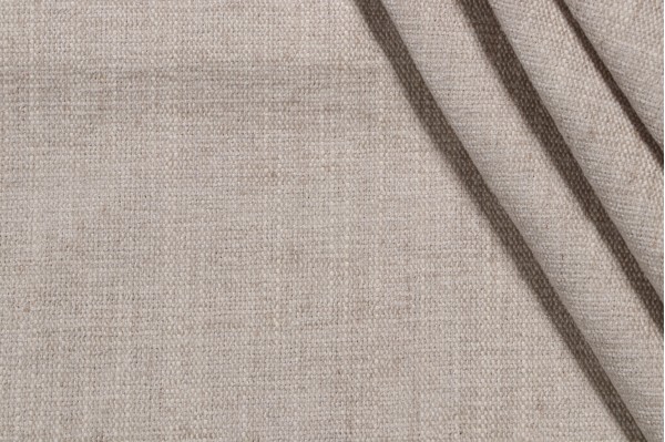 Crypton Castle High Performance Woven Chenille Upholstery Fabric in Flax