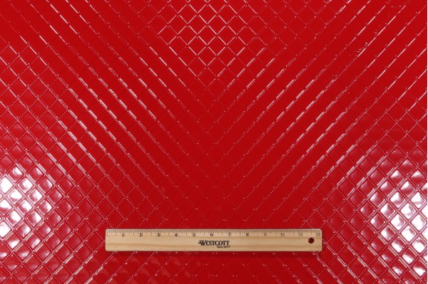 Click for 2 Yards Scalamandre Mademoiselle's Quilt Vinyl Upholstery Fabric in Lipstick Scalamandre Mademoiselle's Quilt Vinyl Upholstery Fabric in Lipstick