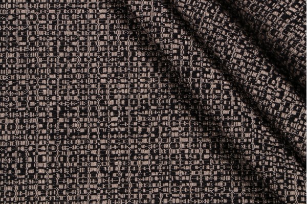 Scalamandre Flint Woven Upholstery Fabric in Black Taupe