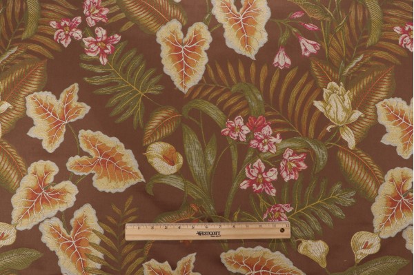 Fonthill Vizcaya Tapestry Upholstery Fabric in Multi/Cocoa