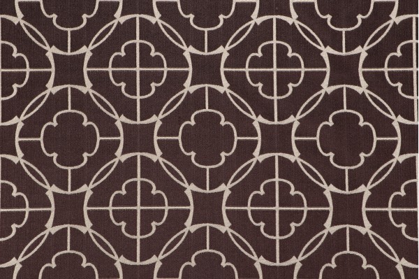 Scalamandre Motif Woven Decorator Fabric in Espresso
