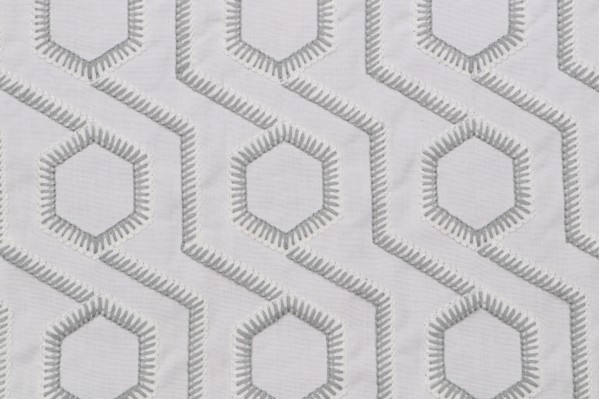 Click for 2.25 Yards Celeste Embroidered Drapery Fabric in Mist Celeste Embroidered Drapery Fabric in Mist