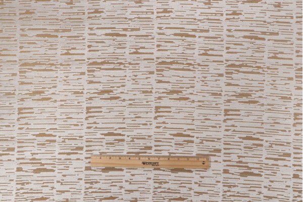 Click for 2.13 Yards Keaton Velvet Upholstery Fabric in Cream/Bronze Keaton Velvet Upholstery Fabric in Cream/Bronze