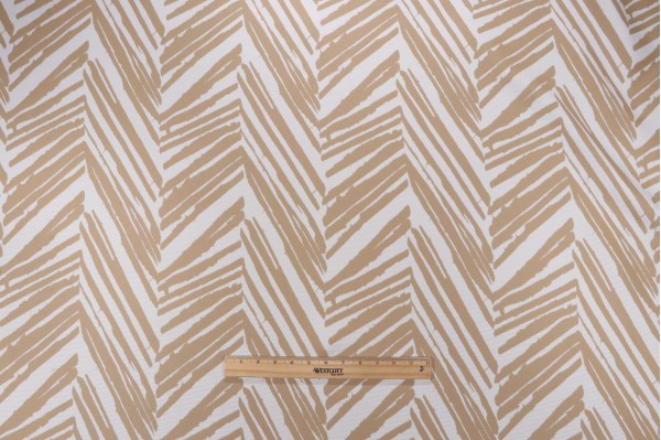 Terrasol-Hatteras Reversible Polyester Outdoor Fabric in Sand 