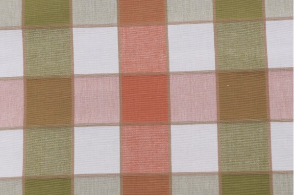 Laura & Kiran Buffalo Check Woven Upholstery Fabric in Sage Blush 