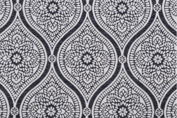 Regal Woven Chenille Upholstery Fabric in Navy 