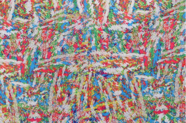 Sample of Circus Printed Drapery Fabric in Jewel 