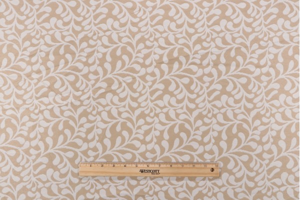 Terrasol-Vinca Reversible Polyester Outdoor Fabric in Natural 
