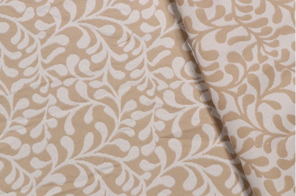 Terrasol-Vinca Reversible Polyester Outdoor Fabric in Natural 