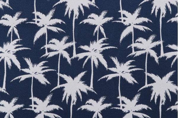Click for Terrasol-Palmetto Printed Polyester Outdoor Fabric in Navy  Terrasol-Palmetto Printed Polyester Outdoor Fabric in Navy