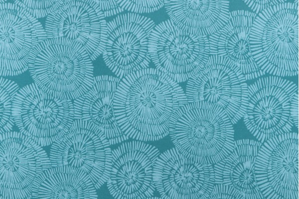 Richloom Crossway Printed Polyester Outdoor Fabric in Aqua 