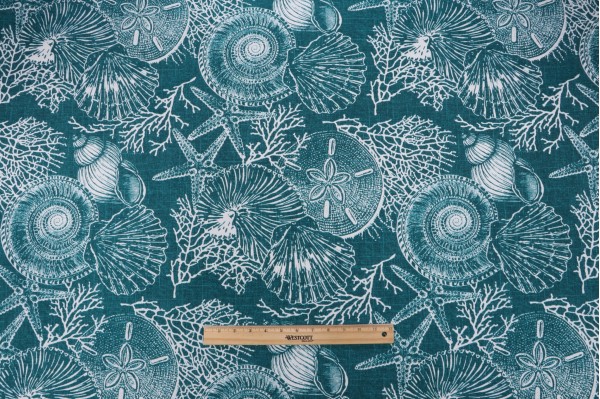 Richloom Saltwater Printed Polyester Outdoor Fabric in Atlantic 