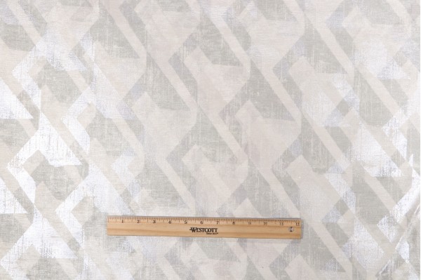 Click for P Kaufmann Berto Printed Chenille Decorator Fabric in Platinum  P Kaufmann Berto Printed Chenille Decorator Fabric in Platinum