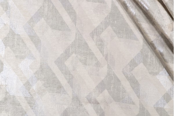 Click for P Kaufmann Berto Printed Chenille Decorator Fabric in Platinum  P Kaufmann Berto Printed Chenille Decorator Fabric in Platinum