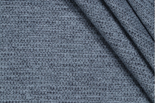Covington Kyler Felt-Backed Chenille Upholstery Fabric in 57-Smokey Blue 