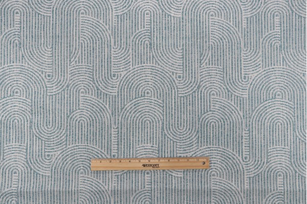 Covington In The Groove Woven Chenille Upholstery Fabric in 596-Teal 