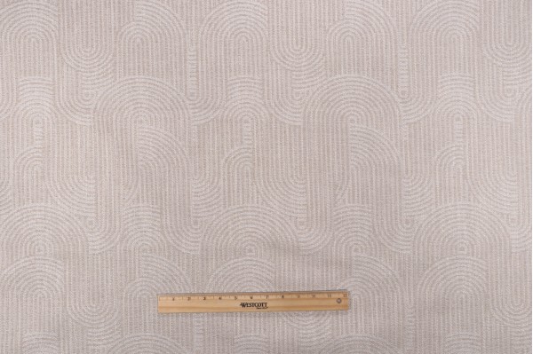 Sample of Covington In The Groove Woven Chenille Upholstery Fabric in 197-Flax 
