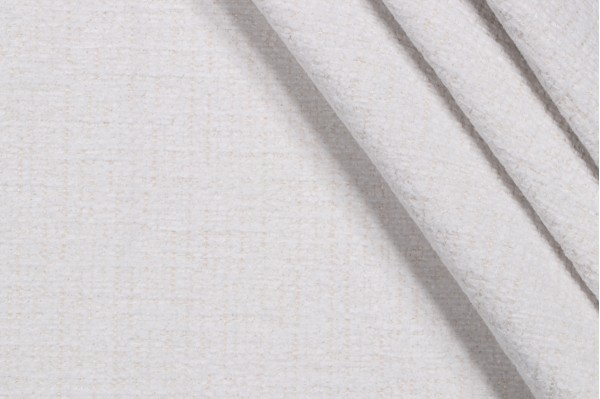 Covington Stippled Felt-Backed Chenille Upholstery Fabric in 130-White 