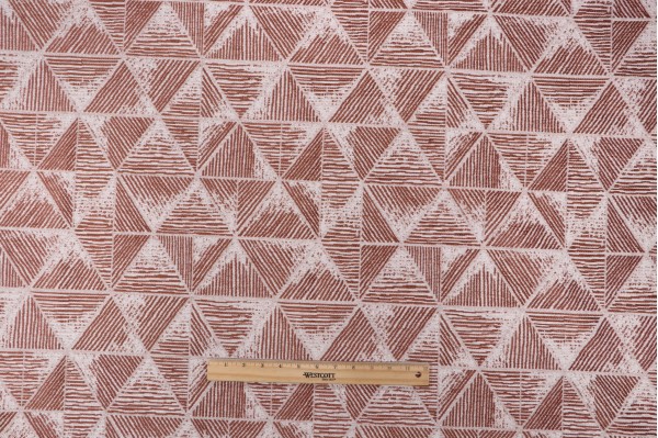 Covington Threefold Woven Chenille Upholstery Fabric in 36-Brick 