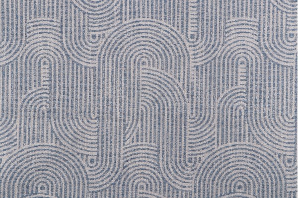 Covington In The Groove Woven Chenille Upholstery Fabric in 527-Deep Sea 