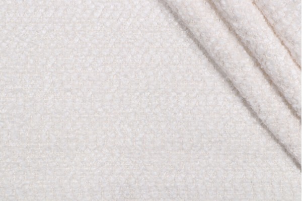 Covington Nubby Felt-Backed Woven Upholstery Fabric in 130-White 