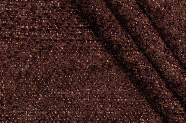 Covington Nubby Felt-Backed Woven Upholstery Fabric in 67-Brown Blaze 