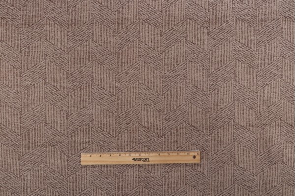 Covington Broken Arrows Felt-Backed Chenille Upholstery Fabric in 199-Latte 