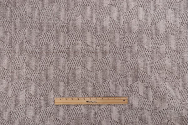 Covington Broken Arrows Felt-Backed Chenille Upholstery Fabric in 132-Mushroom 