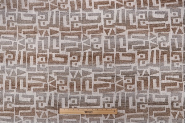 Covington Cholula Chenille Tapestry Upholstery Fabric in 145-Travertine 
