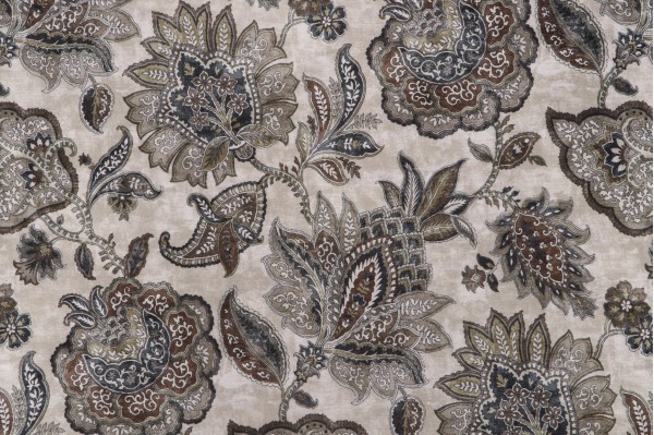 Covington Fornax Printed Velvet Upholstery Fabric in 61-Sepia 