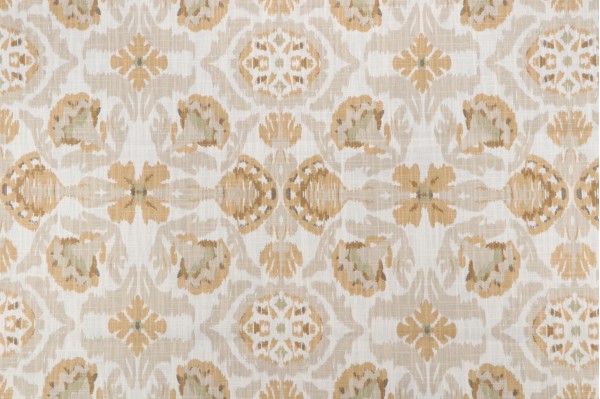 Sample of Covington McKenzie Printed Cotton Drapery Fabric in 805-Curry 