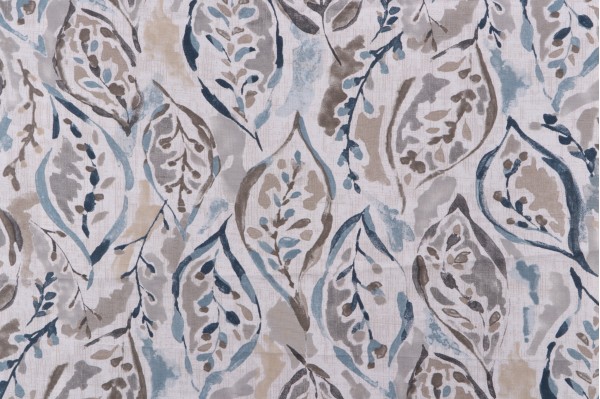 Magnolia Home Talley Printed Cotton Drapery Fabric in Harbor 