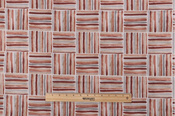 Magnolia Home Oslo Printed Cotton Drapery Fabric in Auburn 