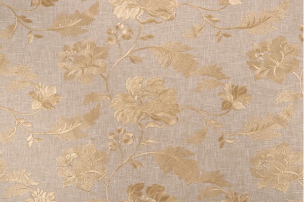 Click for 2.63 Yards Valiant Fabrics Joanna Embroidered Drapery Fabric in Taupe Valiant Fabrics Joanna Embroidered Drapery Fabric in Taupe
