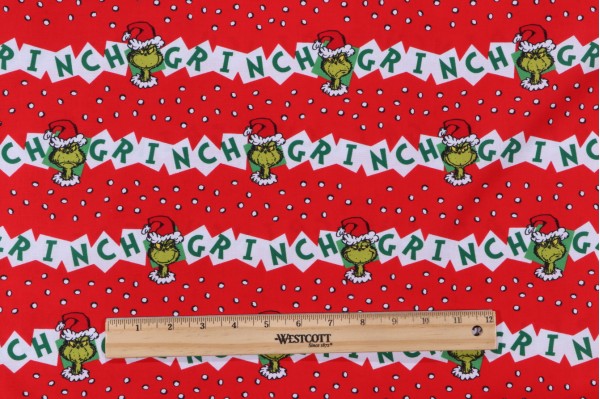 Click for 5.5 Yards Robert Kaufman How The Grinch Stole Christmas Collection ADE-20998-223 Printed Cotton Craft Fabric in Holiday Robert Kaufman How The Grinch Stole Christmas Collection ADE-20998-223 Printed Cotton Craft Fabric in Holiday