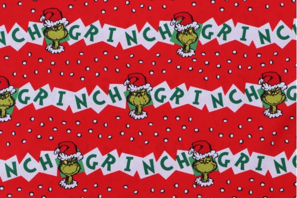 Click for 5.5 Yards Robert Kaufman How The Grinch Stole Christmas Collection ADE-20998-223 Printed Cotton Craft Fabric in Holiday Robert Kaufman How The Grinch Stole Christmas Collection ADE-20998-223 Printed Cotton Craft Fabric in Holiday
