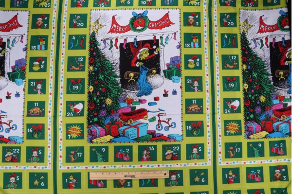 Click for 4 Yards Robert Kaufman How The Grinch Stole Christmas Collection ADED-22565-223 Printed Cotton Craft Fabric in Holiday  Robert Kaufman How The Grinch Stole Christmas Collection ADED-22565-223 Printed Cotton Craft Fabric in Holiday
