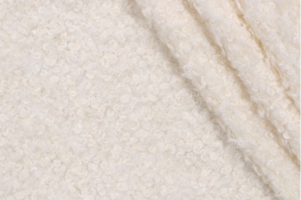 Sample of P Kaufmann Freestyle Woven Faux-Fur Decorator Fabric in Cloud 