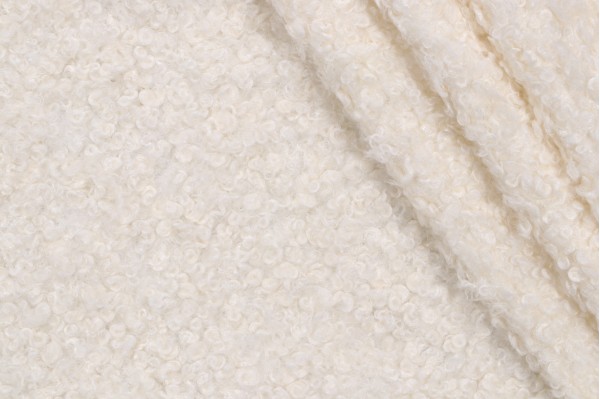 Sample of P Kaufmann Freestyle Woven Faux-Fur Decorator Fabric in Cloud 