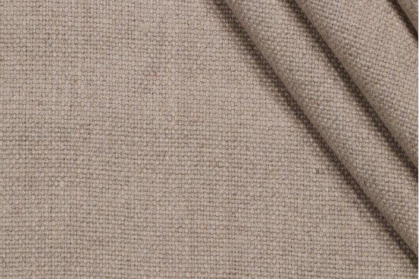Sample of P Kaufmann Ashton Woven Linen Decorator Fabric in Flax 