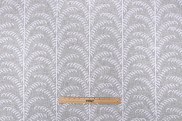 P Kaufmann Sia Sheer Embroidered Drapery Fabric in Vanilla 
