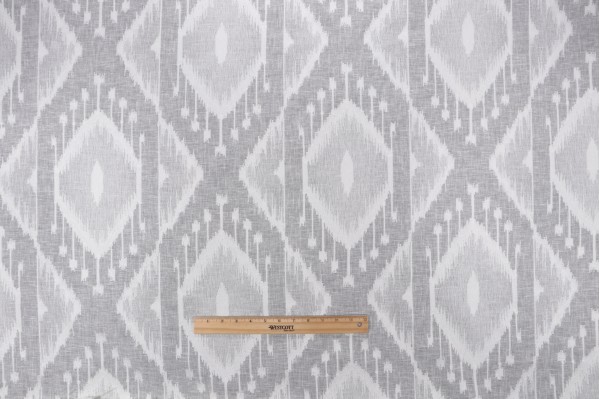 P Kaufmann Yara Sheer Embroidered Drapery Fabric in Vanilla 