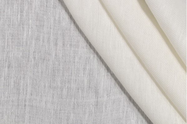 P Kaufmann Outlook Semi-Sheer Drapery Fabric in Pearl 