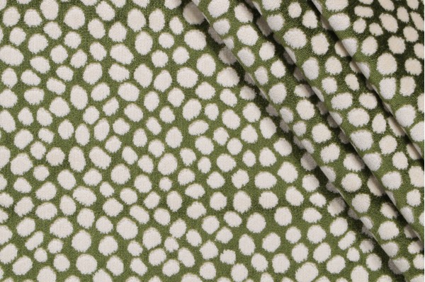 Hamilton Torrey Velvet Upholstery Fabric in Clover 