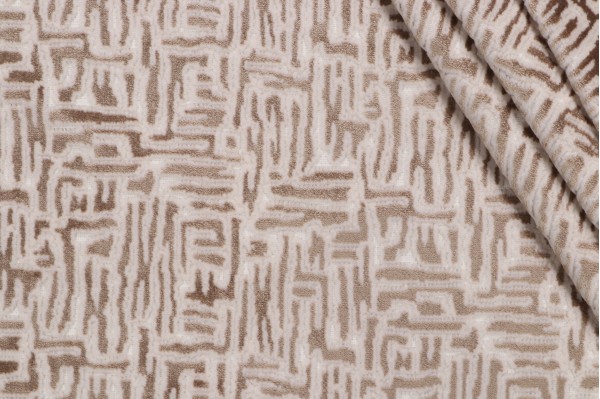 Hamilton Adler Velvet Upholstery Fabric in Cocoa 