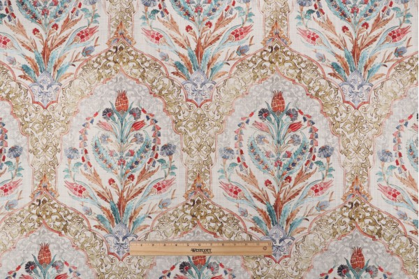 Hamilton Worth Printed Cotton Drapery Fabric in Suede 