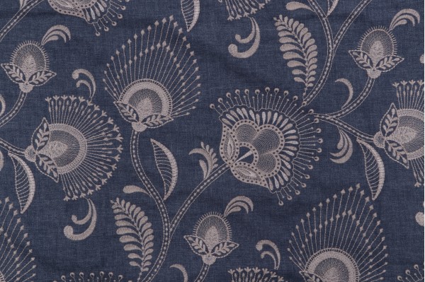 Click for Valiant Fabrics Claire Embroidered Drapery Fabric in Imperial  Valiant Fabrics Claire Embroidered Drapery Fabric in Imperial
