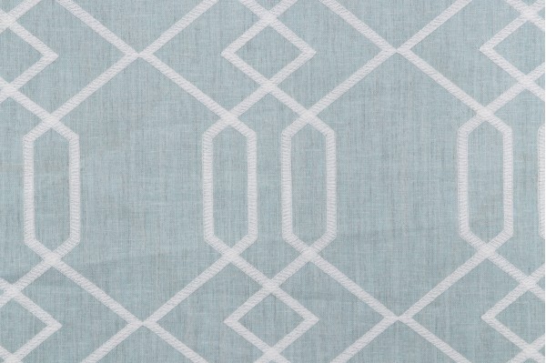 Click for Valiant Fabrics Ankara Embroidered Drapery Fabric in Arctic  Valiant Fabrics Ankara Embroidered Drapery Fabric in Arctic