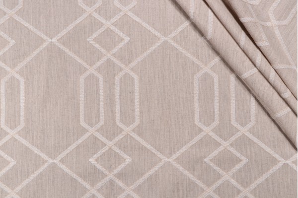 Click for Valiant Fabrics Ankara Embroidered Drapery Fabric in Linen  Valiant Fabrics Ankara Embroidered Drapery Fabric in Linen